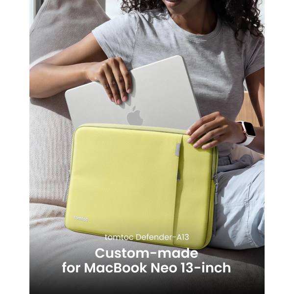 Tomtoc Defender A13 MacBook Neo Laptop �antas� (13 in�)-Citrus