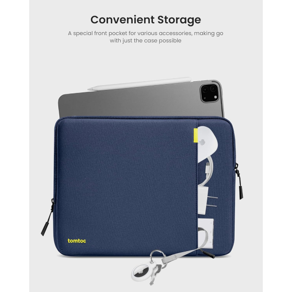 Tomtoc Defender B13 iPad Air/Pro Laptop �antas�(13 in�)-Navy Blue