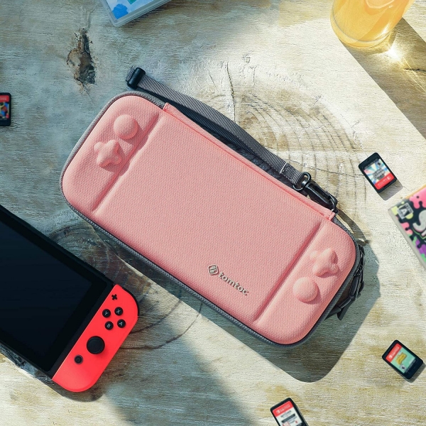 Tomtoc Nintendo Switch Tama antas-Coral