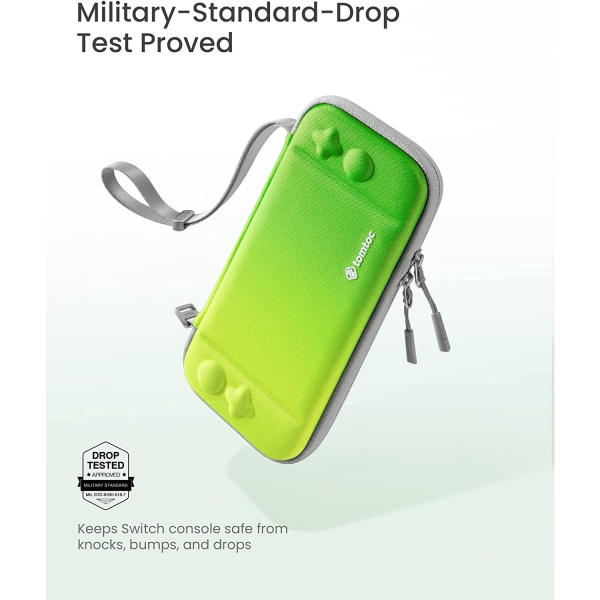 Tomtoc Slim Nintendo Switch/OLED Uyumlu Koruyucu Tama antas -Neon Green