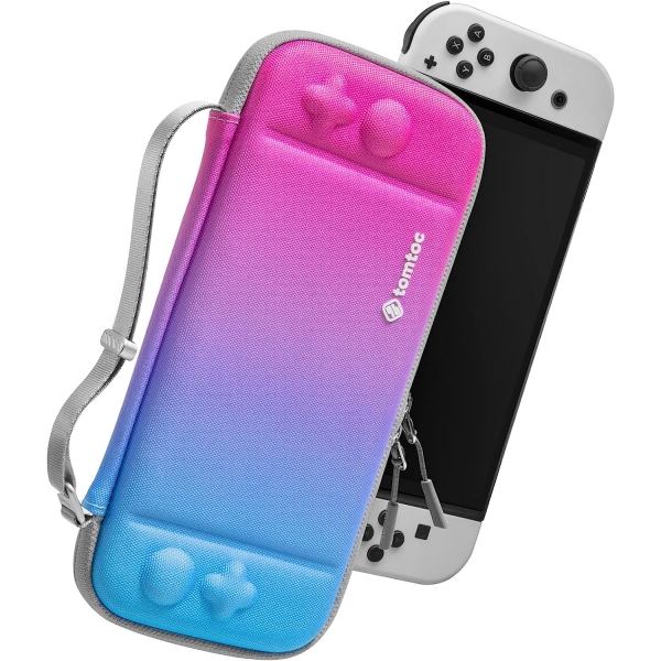 Tomtoc Slim Nintendo Switch/OLED Uyumlu Koruyucu Tama antas -Galaxy