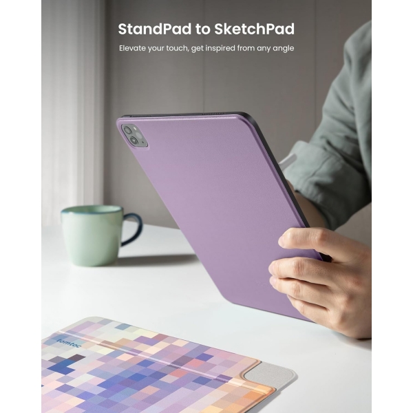 Tomtoc Smart Folio iPad Pro Manyetik Klf (11 in)-Imagist Purple 