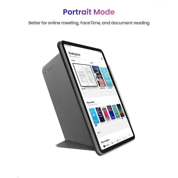 Tomtoc Smart Folio iPad Pro Manyetik Klf (12.9 in)-Black
