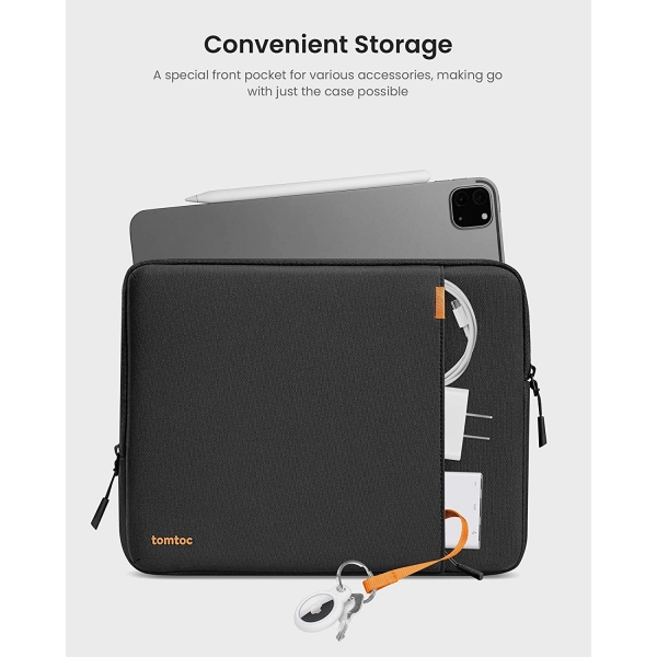 Tomtoc 360 MacBook Pro/Air M4 Laptop antas (13 in)-Black