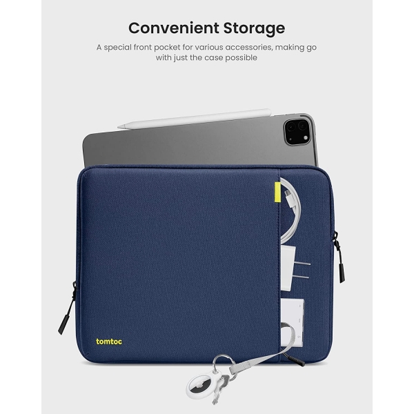 Tomtoc 360 MacBook Pro/Air M4 Laptop antas (13 in)-Navy Blue