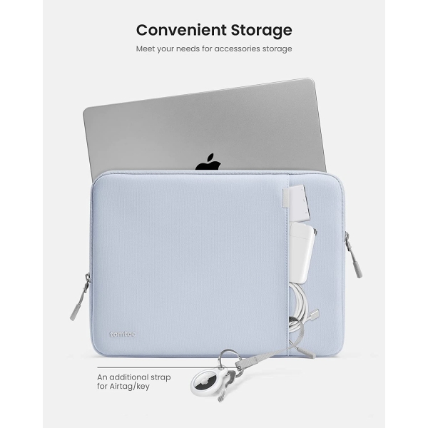 Tomtoc 360 MacBook Pro/Air M4 Laptop antas (13 in)-Light Blue