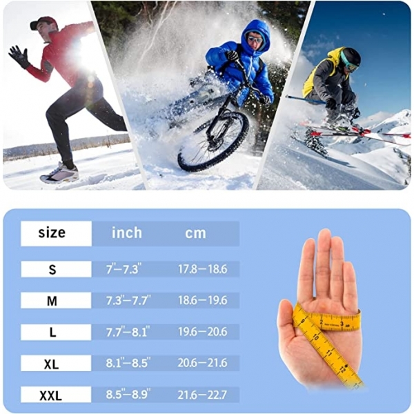 Toobimen Su Ge�irmez Dokunmatik Ekran Termal Eldiven 