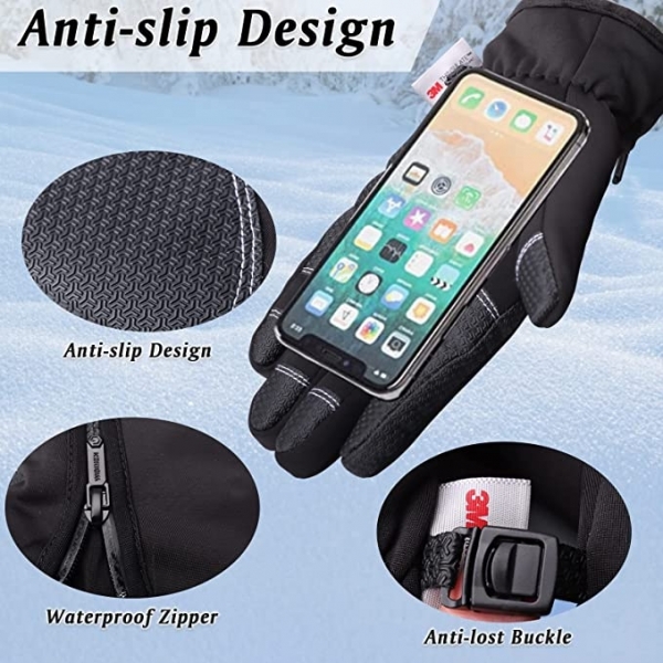 Toobimen Su Ge�irmez Dokunmatik Ekran Termal Eldiven 