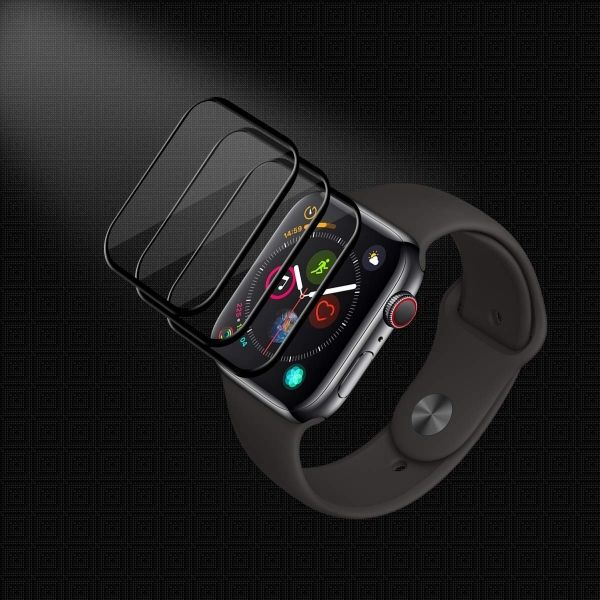 TopACE Apple Watch Series 4 Cam Ekran Koruyucu (44mm) (Siyah)