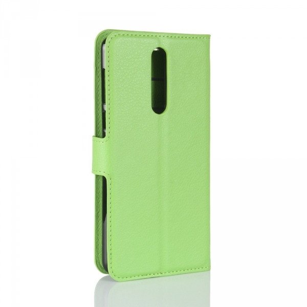 TopACE Nokia 8 Deri Czdan Klf-Green