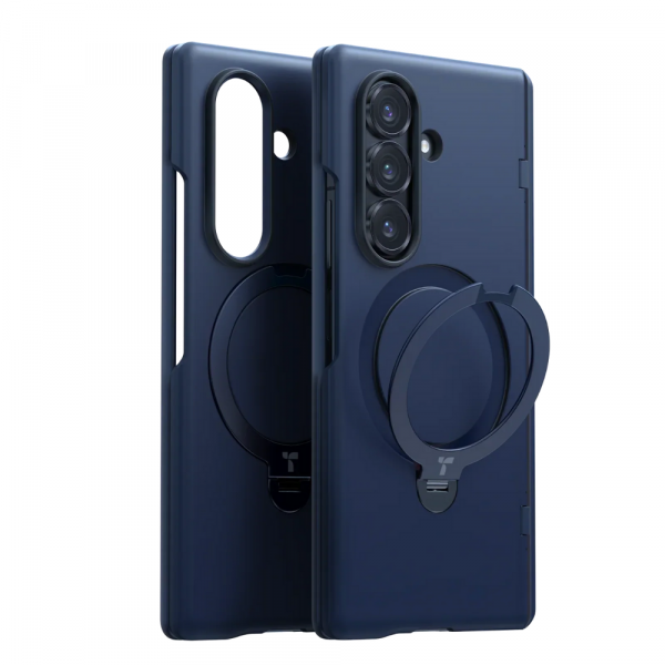 Torras Samsung Galaxy Z Fold 7 Ostand Q3 Klf-Navy Blue