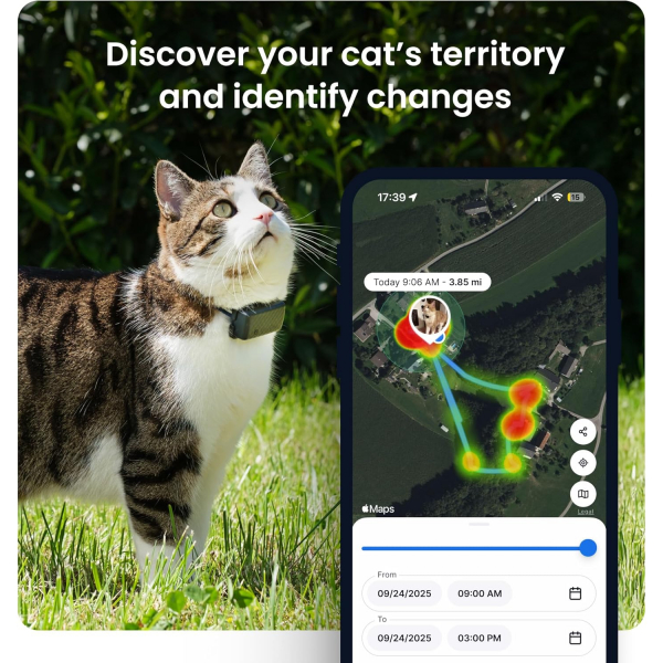 Tractive Ak�ll� Kedi GPS Takip Cihaz�-Mint