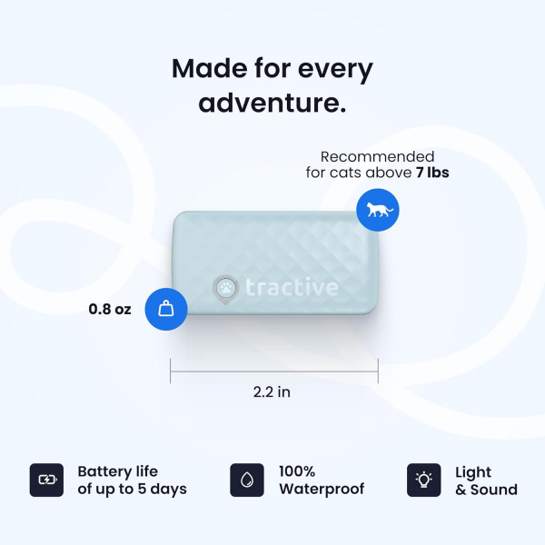 Tractive Ak�ll� Kedi GPS Takip Cihaz�-Mint