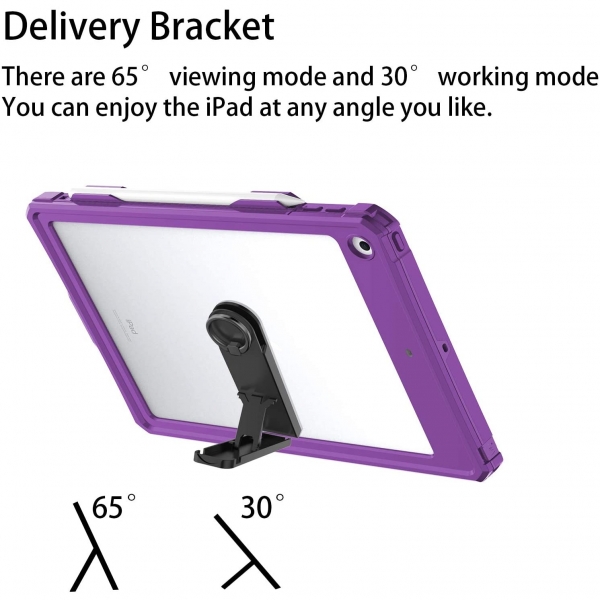 Transy iPad Su Geirmez Klf (10.2 in)-Purple