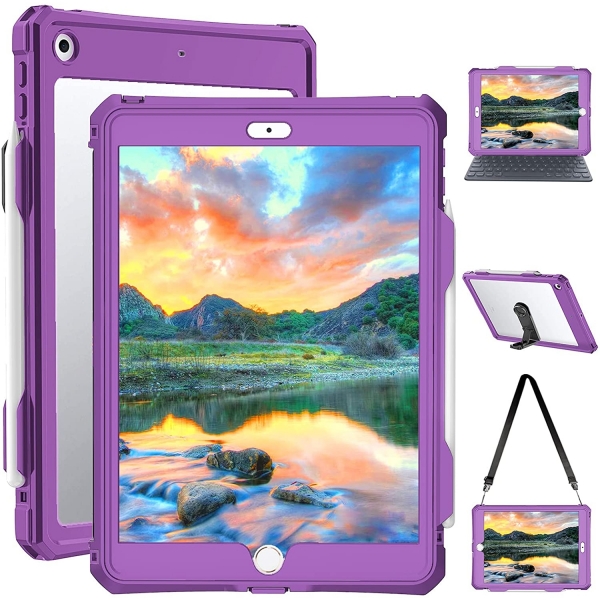 Transy iPad Su Geirmez Klf (10.2 in)-Purple