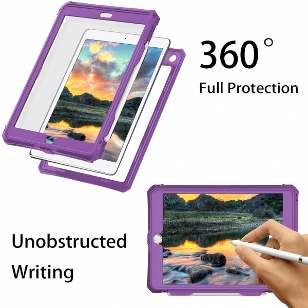 Transy iPad Su Geirmez Klf (10.2 in)-Purple
