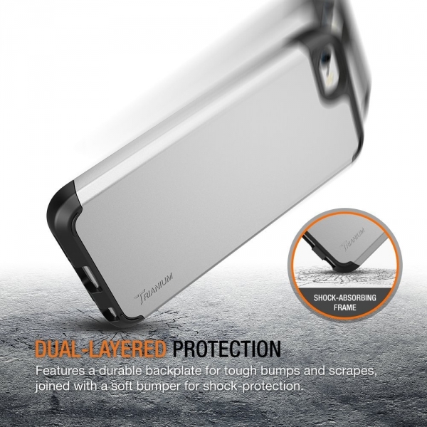 Trianium Apple iPhone SE Protak Serisi Klf-Silver  