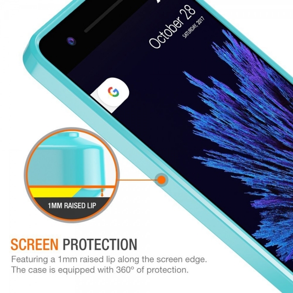 Trianium Google Pixel 2 Clarium Serisi K�l�f-Turquoise