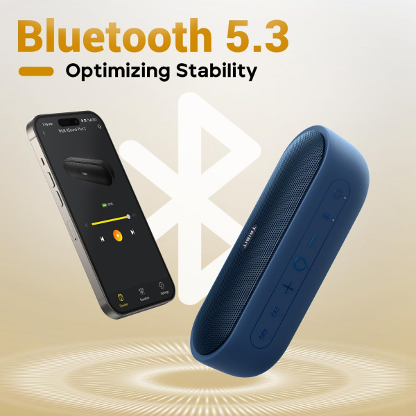 Tribit XSound Plus 2 Bluetooth Hoparlr-Blue