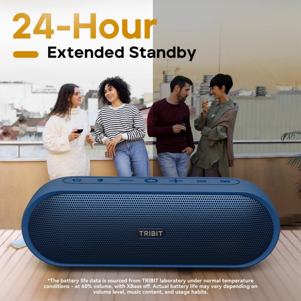 Tribit XSound Plus 2 Bluetooth Hoparlr-Blue