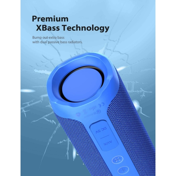 Tribit StormBox Bluetooth Hoparlr-Blue