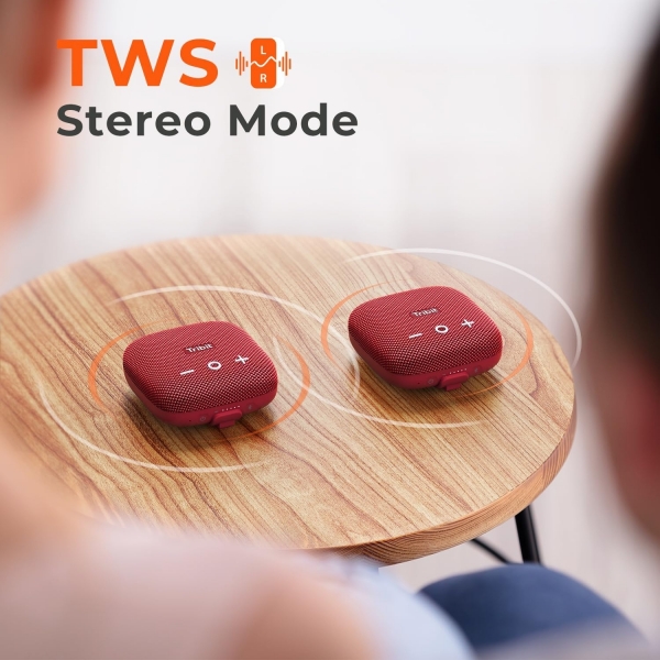 Tribit Stormbox Micro 2 Tanabilir Bluetooth Hoparlr-Red