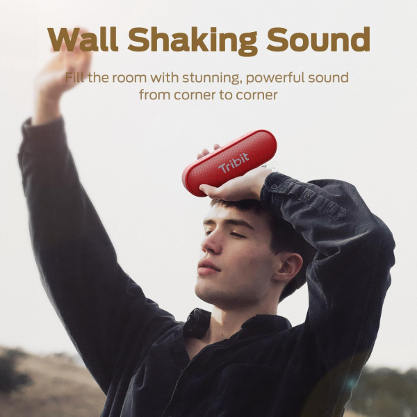 Tribit XSound Go Portatif Bluetooth Hoparlr-Red