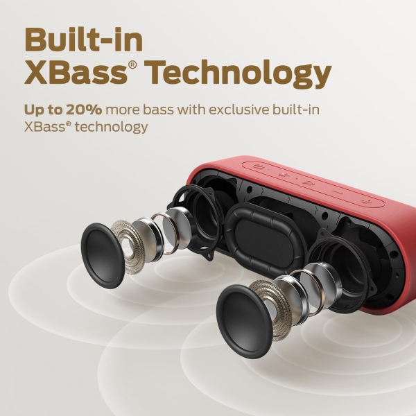 Tribit XSound Go Portatif Bluetooth Hoparlr-Red