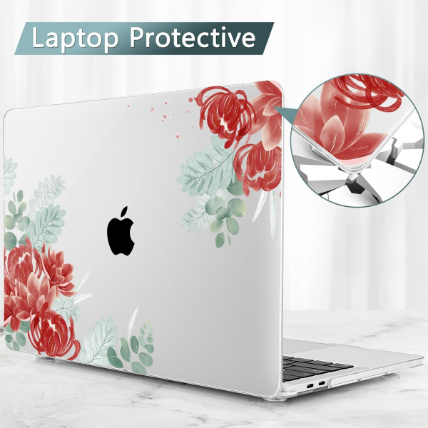 Tuiklol MacBook Pro Sert Kabuk Klf (16 in)-Luxury Flower 