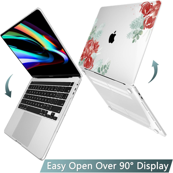 Tuiklol MacBook Pro Sert Kabuk Klf (16 in)-Luxury Flower 