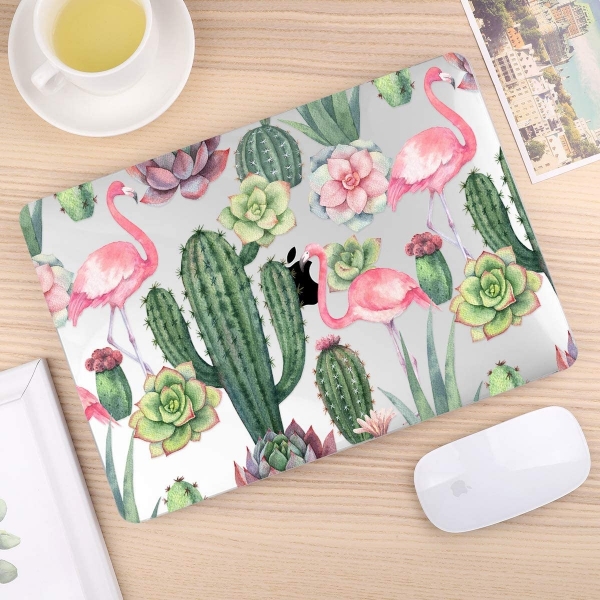 TwoL MacBook Air Dizst Klf Seti (13 in)- Cute Flamingo