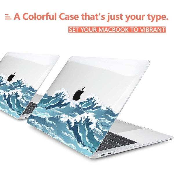 TwoL MacBook Air Dizst Klf Seti (13 in)-Ocean