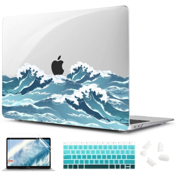 TwoL MacBook Air Dizst Klf Seti (13 in)-Ocean