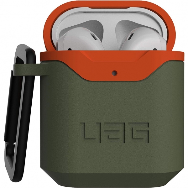 UAG AirPods Uyumlu Sert Klf(1/2.Nesil)-Olive Orange