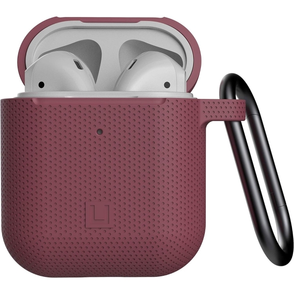 UAG AirPods Uyumlu Silikon Klf(1/2.Nesil)-Aubergine