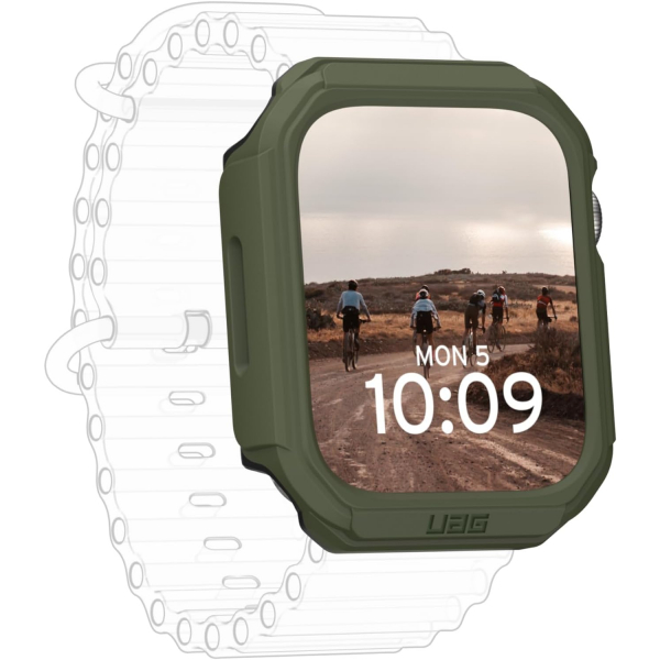 UAG Apple Watch 9/8/7 45 mm Bumper K�l�f-Olive Black