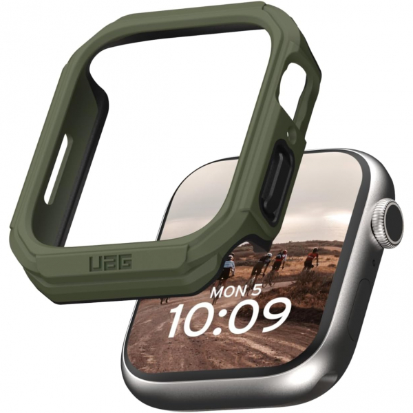 UAG Apple Watch 9/8/7 45 mm Bumper K�l�f-Olive Black