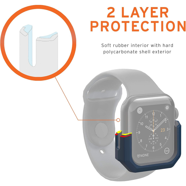 UAG Apple Watch 6/5/4/SE 2/SE 40mm Bumper Klf-Mallard Silver