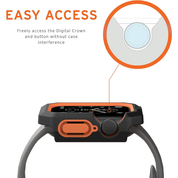 UAG Apple Watch 6/5/4/SE 2/SE 40mm Bumper Klf-Black Orange