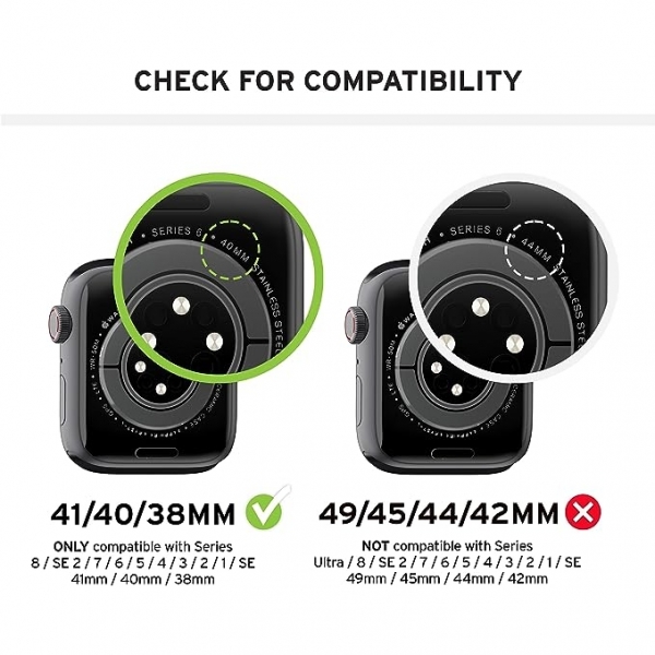 UAG Apple Watch 8/7/SE Uyumlu Kay (41/40/38mm)-Black