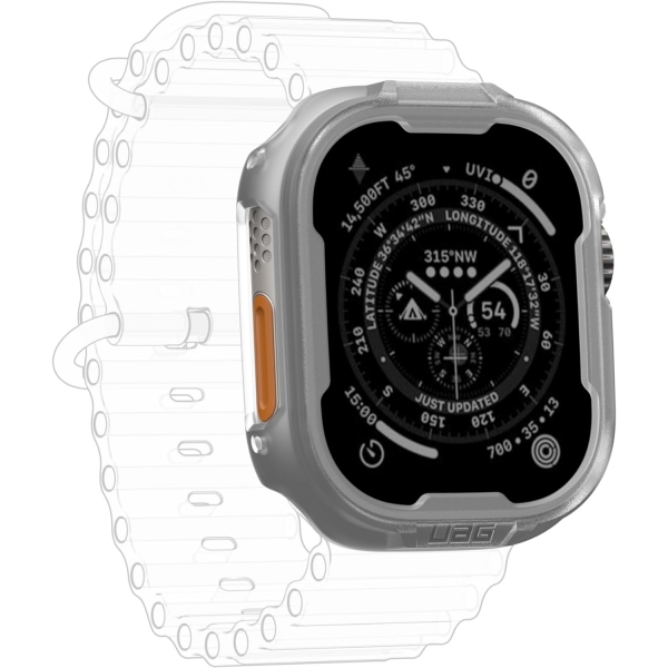 UAG Apple Watch Ultra/2.Nesil Uyumlu Bumper Klf (49mm)-Frosted Ice