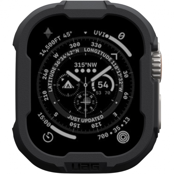 UAG Apple Watch Ultra/2.Nesil Uyumlu Bumper Klf (49mm)-Black