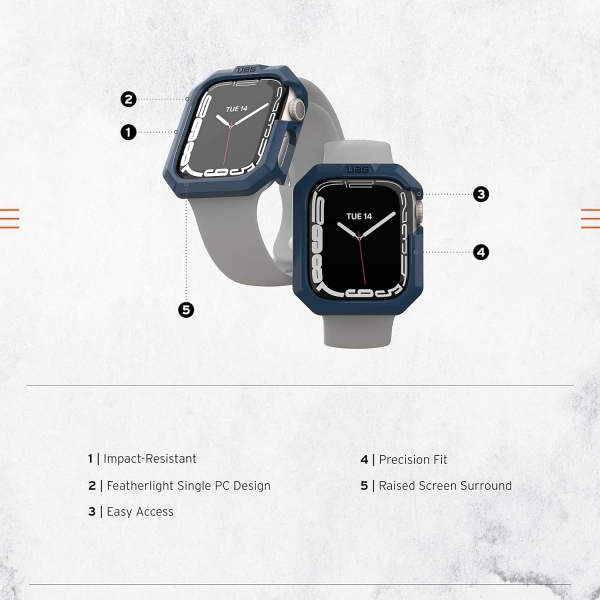 UAG Apple Watch 9/8/7 41mm Bumper Klf-Mallard