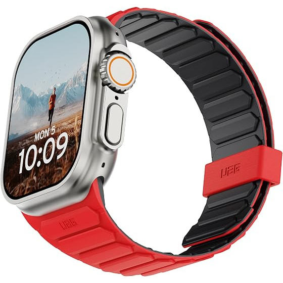 UAG Apple Watch Ultra 4 �ift Tarafl� Silikon Kay��-Ash Active Lava