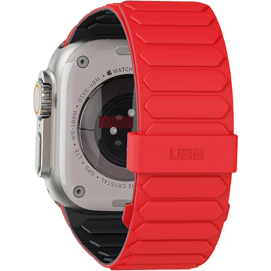 UAG Apple Watch Ultra 4 �ift Tarafl� Silikon Kay��-Ash Active Lava