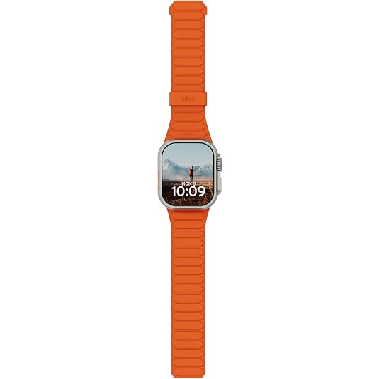 UAG Apple Watch Ultra 4 �ift Tarafl� Silikon Kay��-Olive Orange