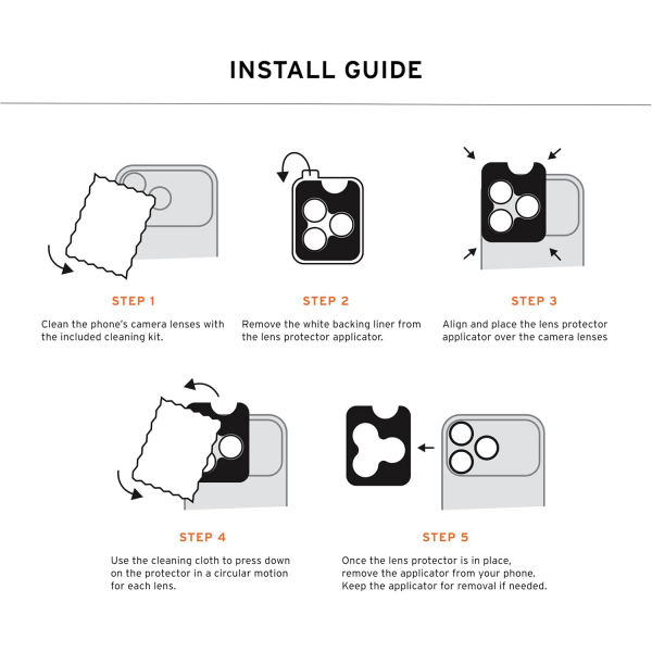 UAG Apple iPhone 17 Pro/17 Pro Max Kamera Lens Koruyucu-Flamed Titanium