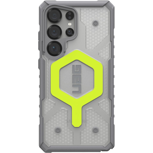UAG Samsung Galaxy S25 Ultra Pathfinder Clear Klf-Neon Lanyard 