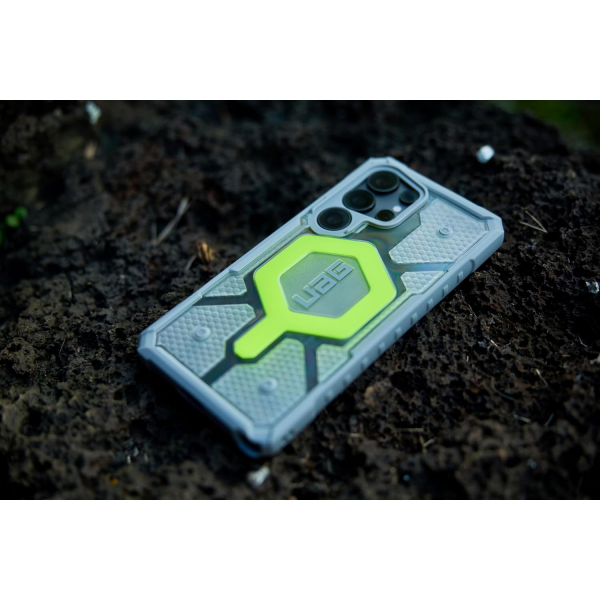 UAG Samsung Galaxy S25 Ultra Pathfinder Clear Klf-Neon Lanyard 