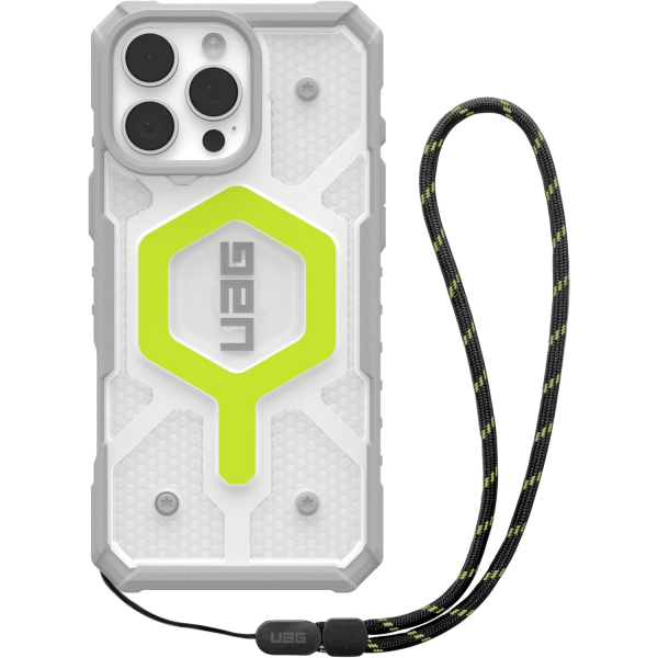 UAG Apple iPhone 16 Pro Max Pathfinder Clear Klf-Neon Lanyard 
